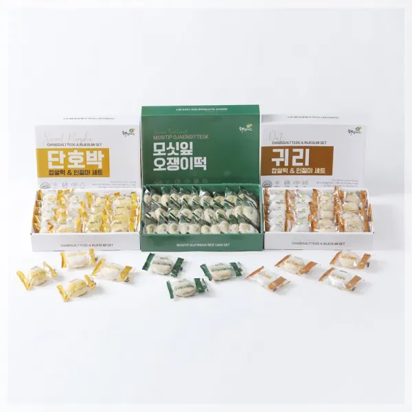 해찬미소 모싯잎 오쟁이떡 5종세트(100개)!!!, 단일상품, 기타