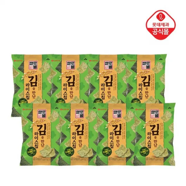 쌀로별 김을 만난 라이스칩50gx8봉, 없음, 상세설명 참조