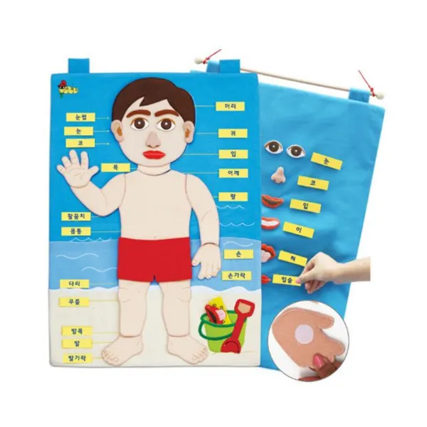 GW1FA46B0 장난감 매직 학습 완구 나의 탈부착 문구 몸 선물 캐릭터 gm-04002 차트 인형 어린이 교구 교보재