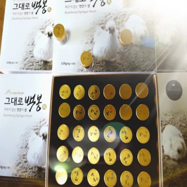 백봉오골계 백봉오골계환 (친환경 무항생제인증)농장직배송 한달분 그대로 백봉 환, 1개, 상세정보참조