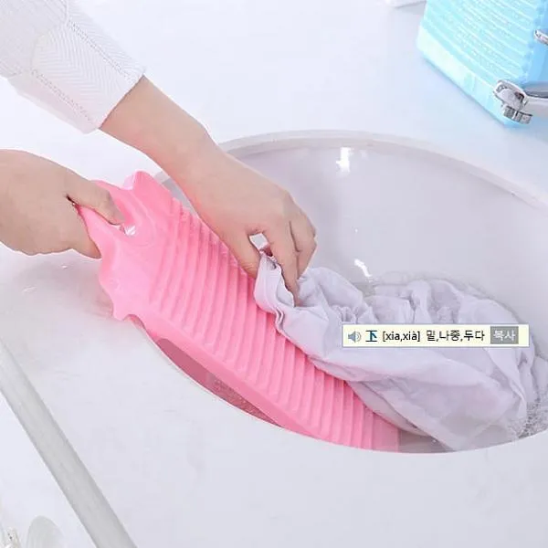 코코몰 빨래판 세탁용품 손빨래판 미니빨래판 핑크 ABM, 1