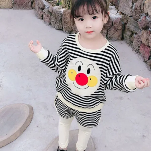 호빵맨 롱소매 긴팬츠 두벌세트 여아 상하복
