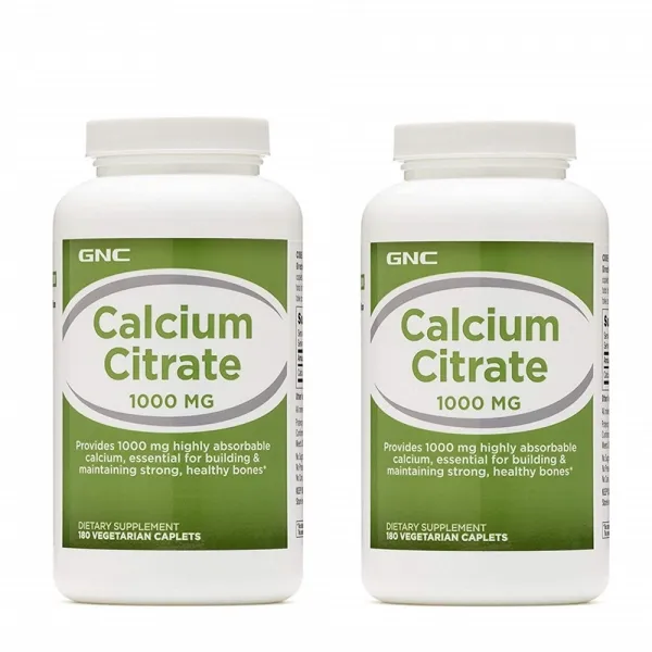 GNC 칼슘 시트레이트 1000mg 당의정 180개입 x 2pack, 2개