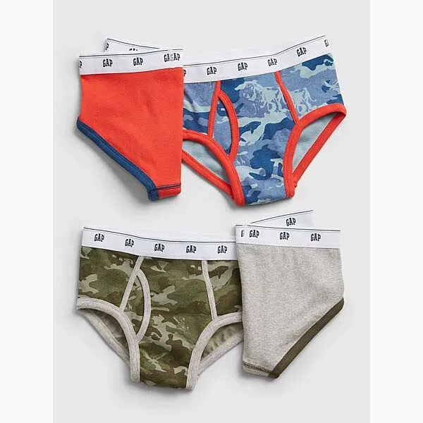  현대백화점 갭키즈 키즈 남아 밀리터리 패턴 브리프 4pack 5211152021000 Md