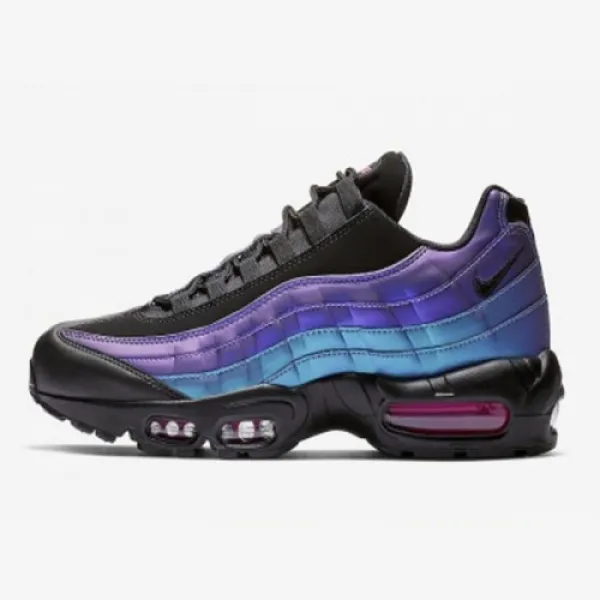 나이키 에어 맥스 95 프리미엄 블랙 NIKE AIR MAX 95 PRM BLACK/BLACK-LASER FUCHSIA (538416-021)