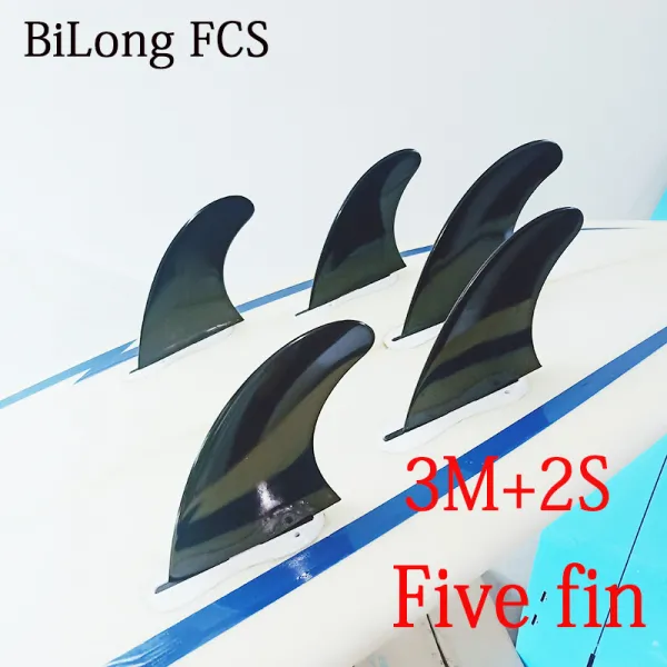 서핑보드 프리미엄 꼬리지느러미 3개 한세트 FCS II G5치수 나일론 surf fin지느러미, T04-3개 M좌중 우+2개 S약