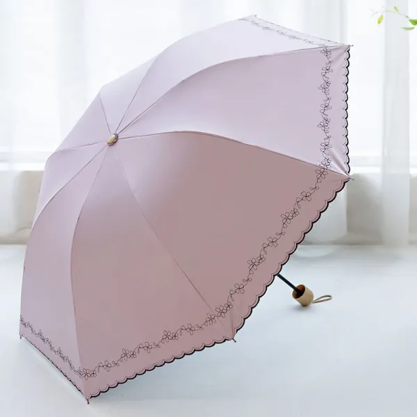 전자동 선우산 선셋 앤티크 심플 파라솔 여 자외선 차단 스마트 휴대용 투, 클래식 수동 타입 mdash핑크퍼플