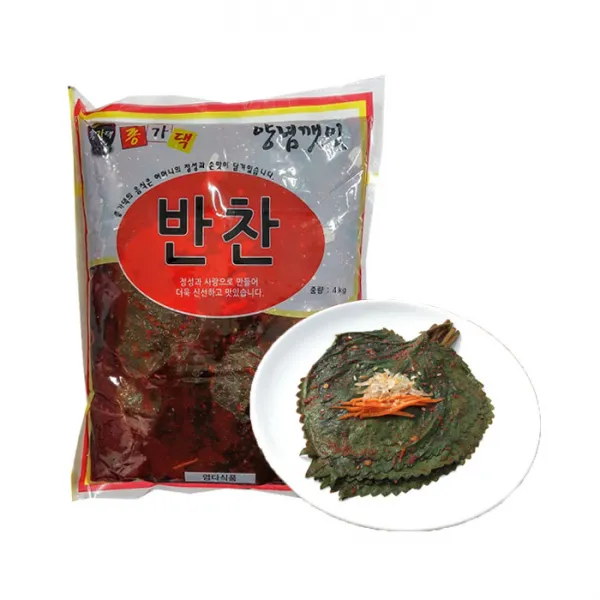 엄다식품 종가댁 양념깻잎지 4kg*1ea 1개 4kg