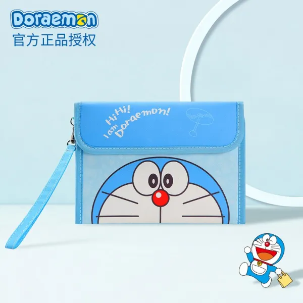 이너피스 Dora A몽증 건가방 여성 어머니와 가정용 붉은 증거로 봉급을 여권사진 보호케이스 홈서류가방