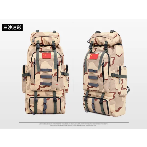 백팩 여행 가방 남자 대용량 개학에 장거리 전화하다 주머니 오버사이즈 야외 등산 80L 캠핑 1631678187, 삼사 카모