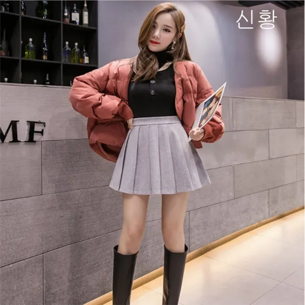 Zz 191026 여성 추동 패션 하이웨이스트 스커트 A05