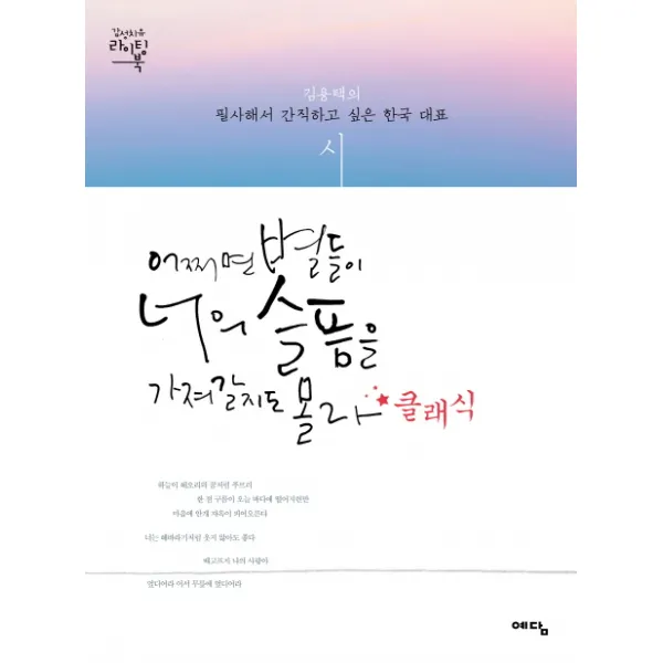 어쩌면 별들이 너의 슬픔을 가져갈지도 몰라+클래식:김용택의 필사해서 간직하고 싶은 한국 대표 시, 예담