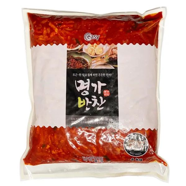 명가반찬 무말랭이 무말랭이무침 4kg 1팩 아이스박스 아이스팩 포장