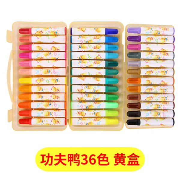 수채화붓 색연필 12색 24색 36색 컬러 수필 두께 회화 학생 그림 펜미술 용품 세트 초보자 자재화, T03-계집종을 바른 36색(황합)