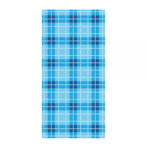 이웍스 하와이안 비치타올 대형, 타탄 블루, 1장