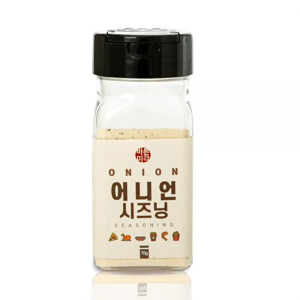 치즈 시즈닝 어니언 버터갈릭 뿌링클 감자튀김 양념감자 회오리감자가루 치킨 팝콘 양념 분말, 1개, 04. 어니언 시즈닝 70g [병타입]