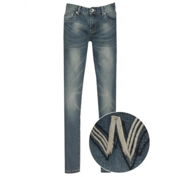 [LOH_2329459] (SIZE : 30) 뒷포켓 W스티치 슬림일자 데님팬츠 BDP 018