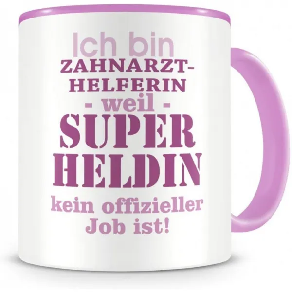 사무시® 치과 의사 도우미 컵 직업 선물 커피 컵 커피 냄비 커피 머그잔 치과 의사 도우미 300ml 핑크 /