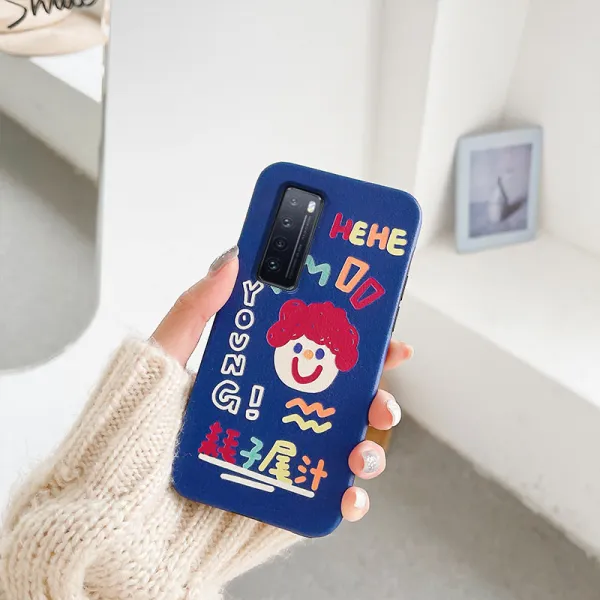 유진커머스 Note7케이스 커플 광대 쥐끈끈이 끝물 적용 화웨이 Nova8se 핸드폰케이스 Nove7pro 취미