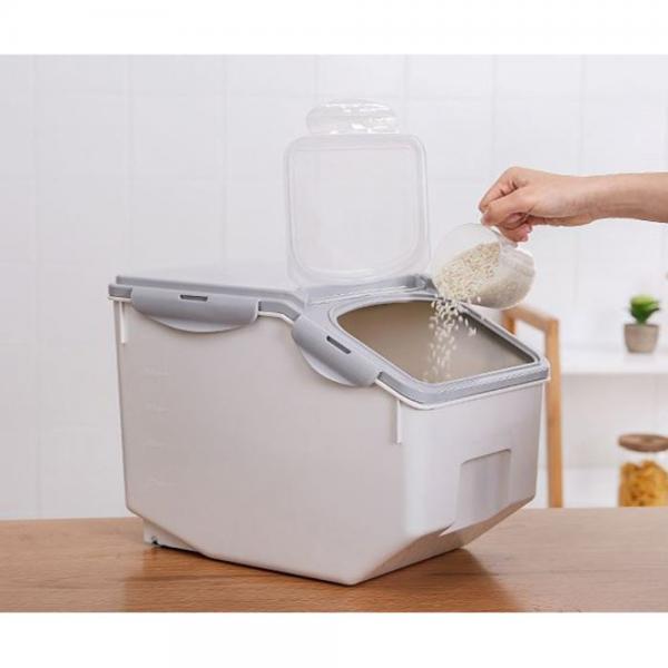 리빙듀오 진공 벌레안생기는 잡곡 뒤주 살 쌀통 10kg