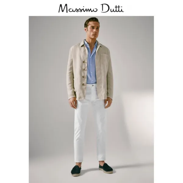 MASSIMODUTTI 남성의류 판 기성복 다잉 린넨 셋업 경량