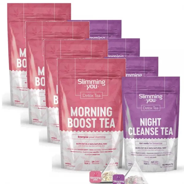 TAOISTEA Tea Weight Loss Belly TAOISTEA 티톡스 바디 티톡스 14+7 티백 1팩, 4팩