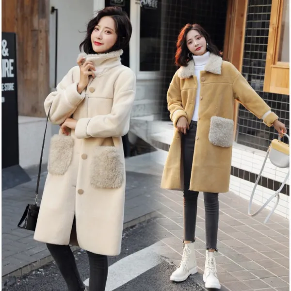 위드비 여성 뽀글이 후리스 코트 차제생산 상표등록 매칭금지 1201Y