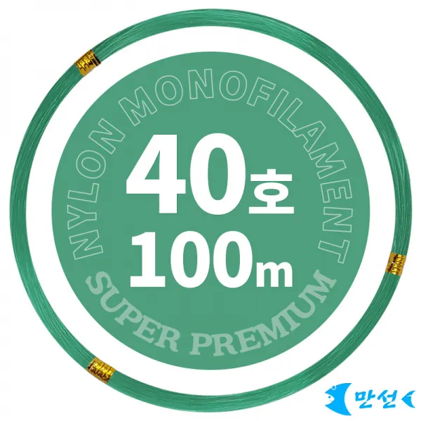 갈치기둥줄 자작 나일론 경심줄 40호 그린 100m HCMNM