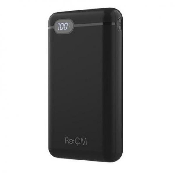 리큐엠 고속충전 보조배터리 20000mAh USB타입C, QP2000A, 블랙