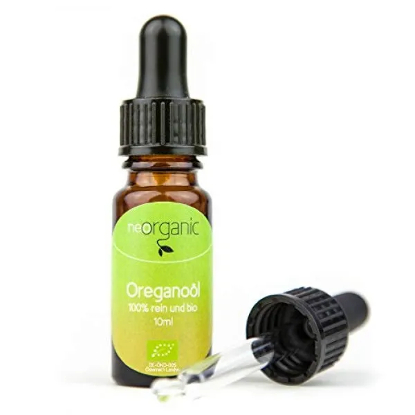 유기농 오레가노 오일 (Origanum Vulgare)-특징적인 색 매운 향-100 % 순수 유기농 에센셜 오일-10ml, 단일상품