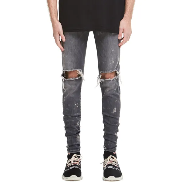 남자바지 ()Represent19SS DENIM JEANS파괴 자른, C04-GREY STONE(스모키그레이 색/FW18스타일)