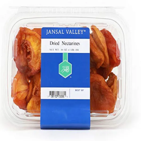Jansal Valley Dried Nectarines 1 Pound Jansal Valley 말린 천도 복숭아 453.6g