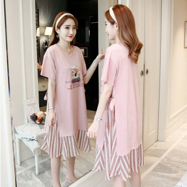 여성 여름 캐주얼 임산부원피스 5R2422