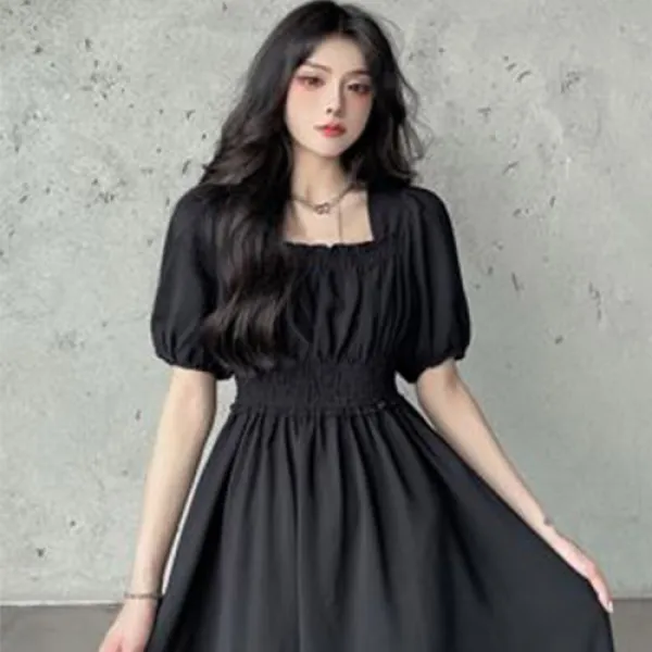 주디앤 여성 봄 여름 아일랜드 퍼프 반팔 원피스 리빙공감