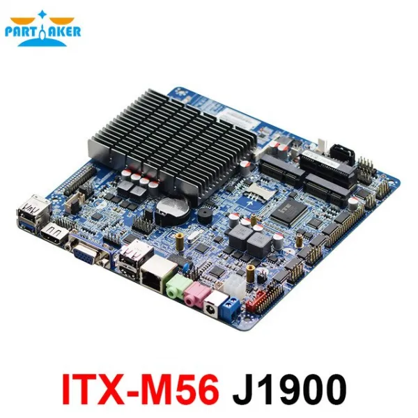[해외] 동참 씬 ITX MOTHERBOARD ITX-M56 INTEL 셀러론 J1900 팬리스 임베디드 1.6GCPU 메인 보드가, 상세내용표시