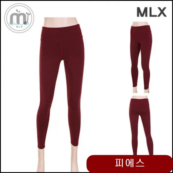 MLX 여자 하이웨스트 디자인 요가 레깅스 요가복 DM 424 필라테스 상하세트 qayq