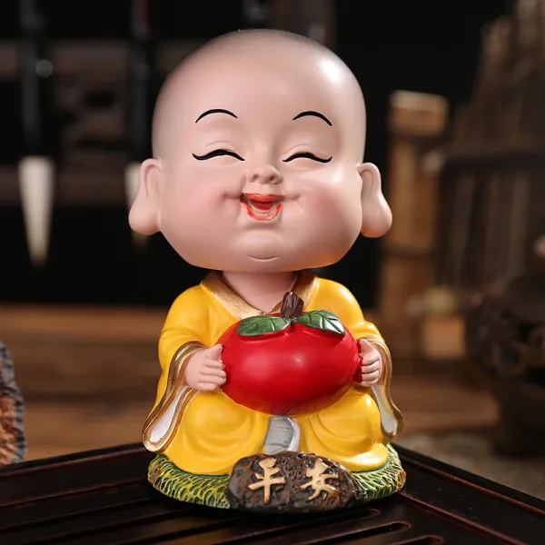 차량용테이블 회전헤드 중 장식품 참선 소사미 차량용 귀여운 자동차 사무실테이블 차량내부