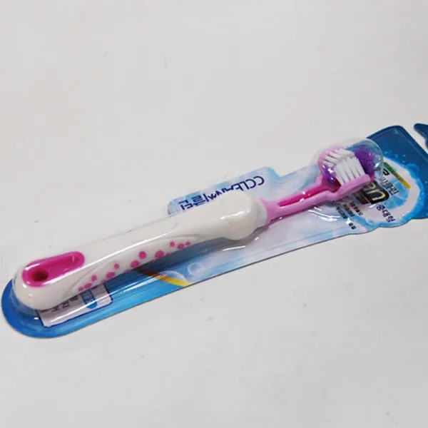 구석 치아관리 3d 3중 칫솔 중대형견용 5개 개칫솔