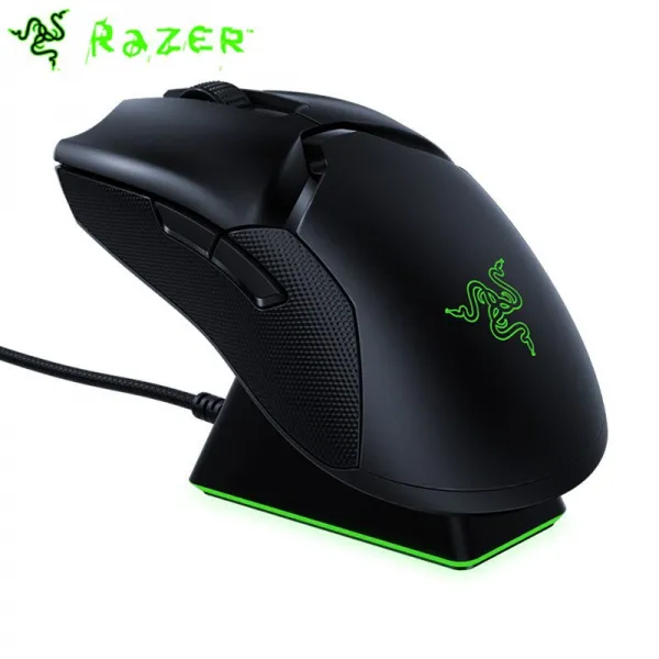 Razer 바이퍼 궁극적 인 게임 마우스 Hyperspeed Rgb 가벼운 광학 센서 20000 인치 당 점 650ips 8 프로그래머블 버튼 무선 마우스 Viperultimate_1