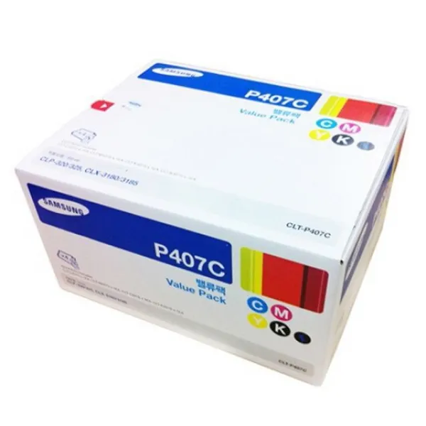 (332815)(삼성) 토너 CLT-P407C (밸류팩/4색세트), 단일색상, 1개
