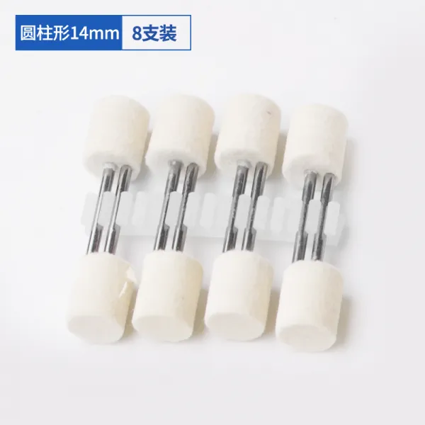난산 맷돌질함 3MM 손잡이 라거울 금속 옥석 바퀴 전기연마 헤드, 14mm 원기둥 （8개 ）