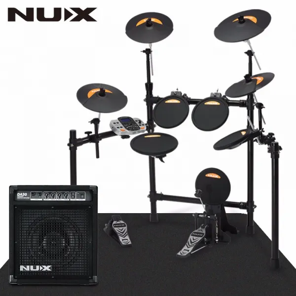 NUX 작은 천사 드럼 드럼 드럼 드럼/드럼박스 감청기타 베이스 dm-4 드럼 + d-30 스피커 (드럼장송 + 드럼걸상 + 선물가방)