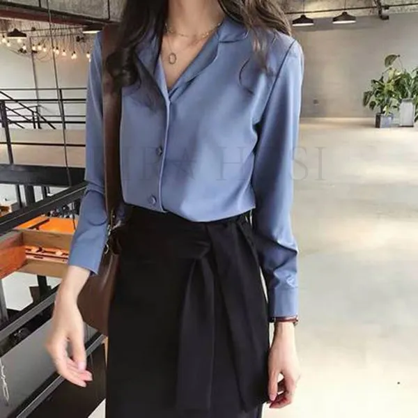 Kirahosi 겨울 여성 블라우스 가을 여자 쉬폰 블라우스 예쁜 오피스룩 4 Cm 11 Cm0sw1sh