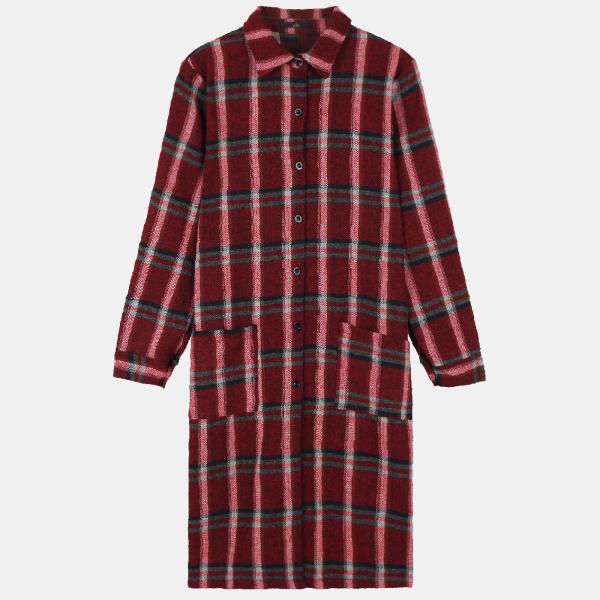 알토 셔츠 체크 원피스 Alow19n32