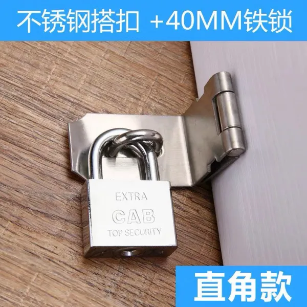 Yamu 스테인리스 스틸 버클 구식의 코 나무문 노출이 없는 복장 플러그 90 헤아리다 직각 패 걸쇠 문전 문고정장치 화이바
