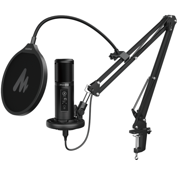 마오노 방송용 USB 콘덴서 마이크 + 팝필터 + 스탠드 세트 (국내발송), AU-PM422-M02