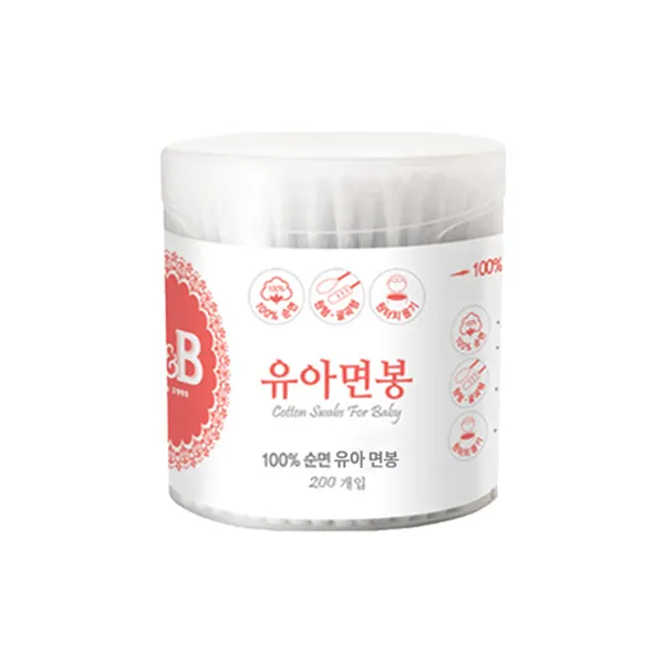 비앤비 원통형 유아면봉, 1개