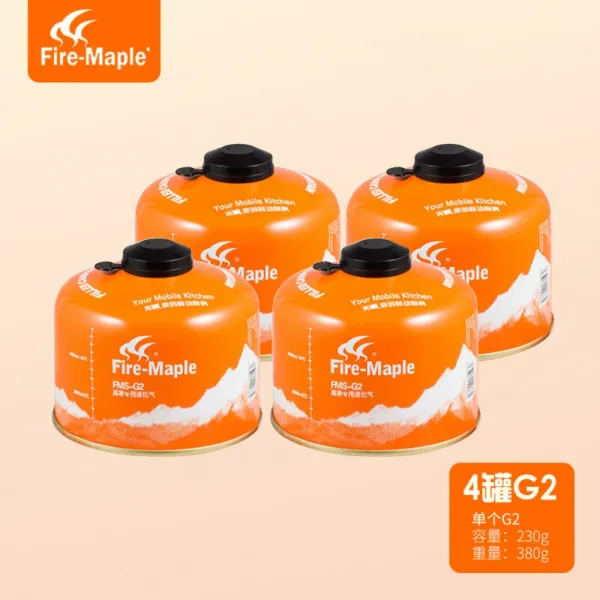 Fmaple 이소가스 랜턴 호롱 램프 분배기 캠핑호롱불 가스등 차박조명, Fire Maple가스 탱크 230g  4개개