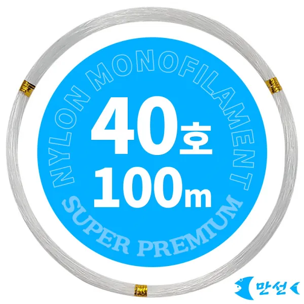 갈치기둥줄 자작 나일론 경심줄 40호투명 100m HCMNM