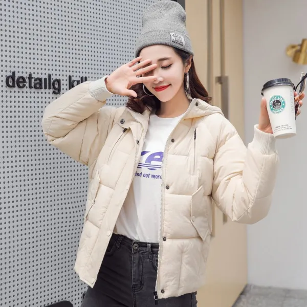 와와맘 여성 웰론 숏패딩 후드 점퍼BAA050